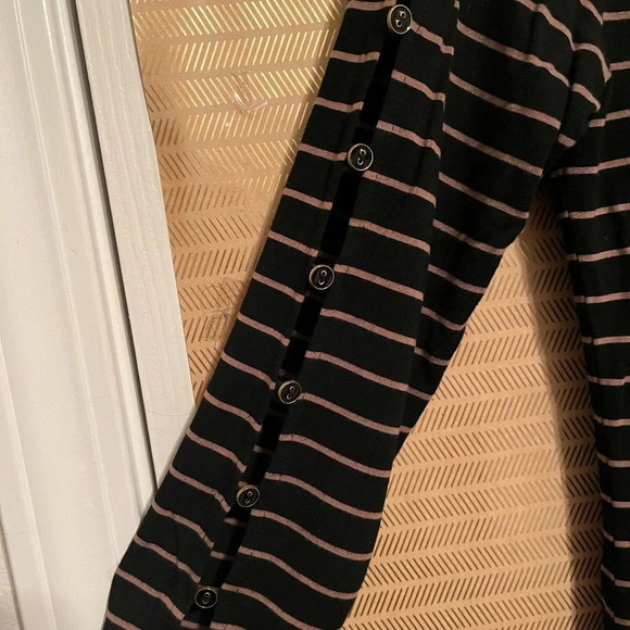 CABLE & GAUGE~STRIPED BLOUSE~S-M - Picture 3 of 5
